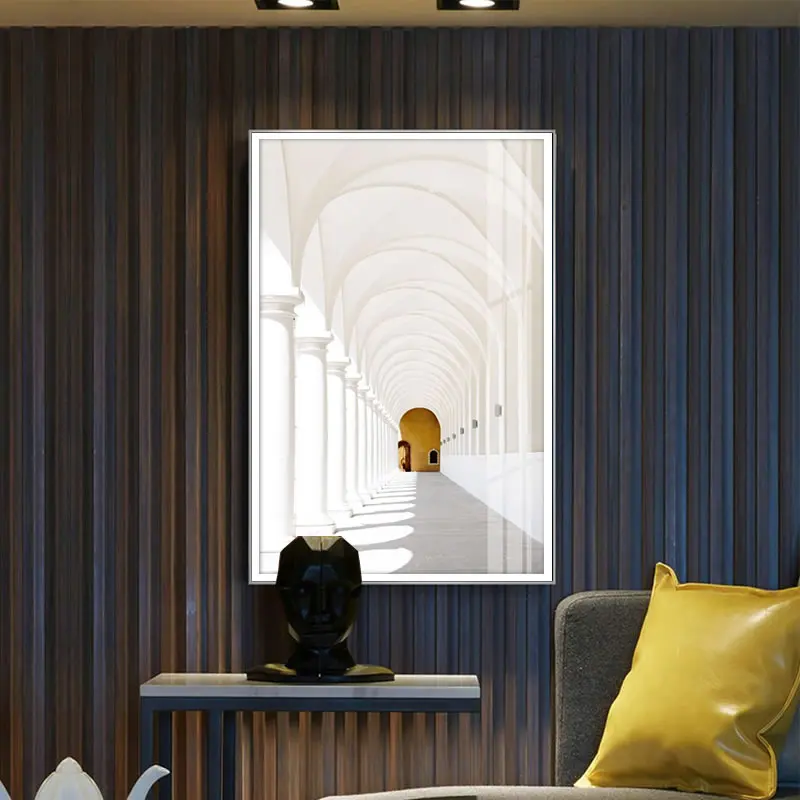 Геометрическая абстрактная архитектура Современная Картина на холсте настенное