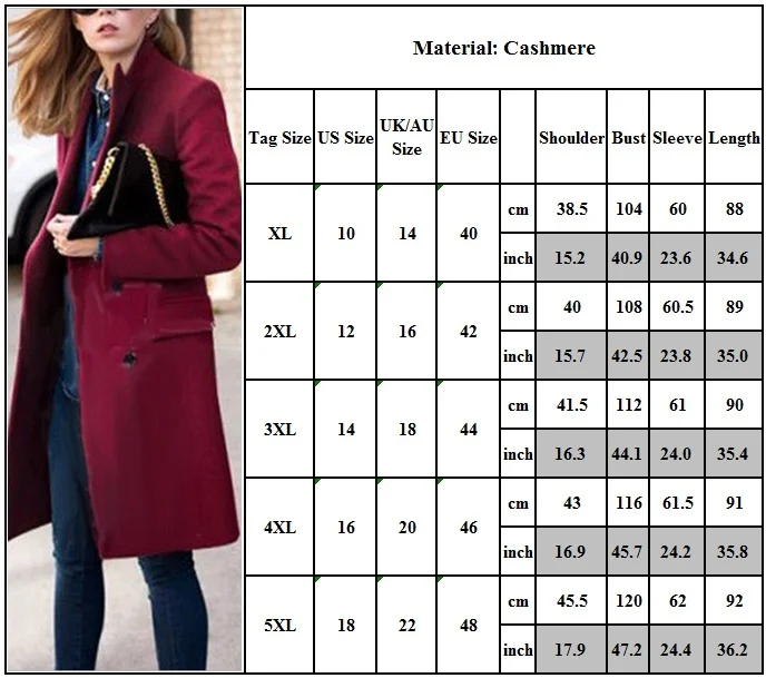 

Woman Winter Coats and Jackets Oversized Overcoat Women Winter Coat Warm Thicken Double Breasted Jacket Long Woolen Coats