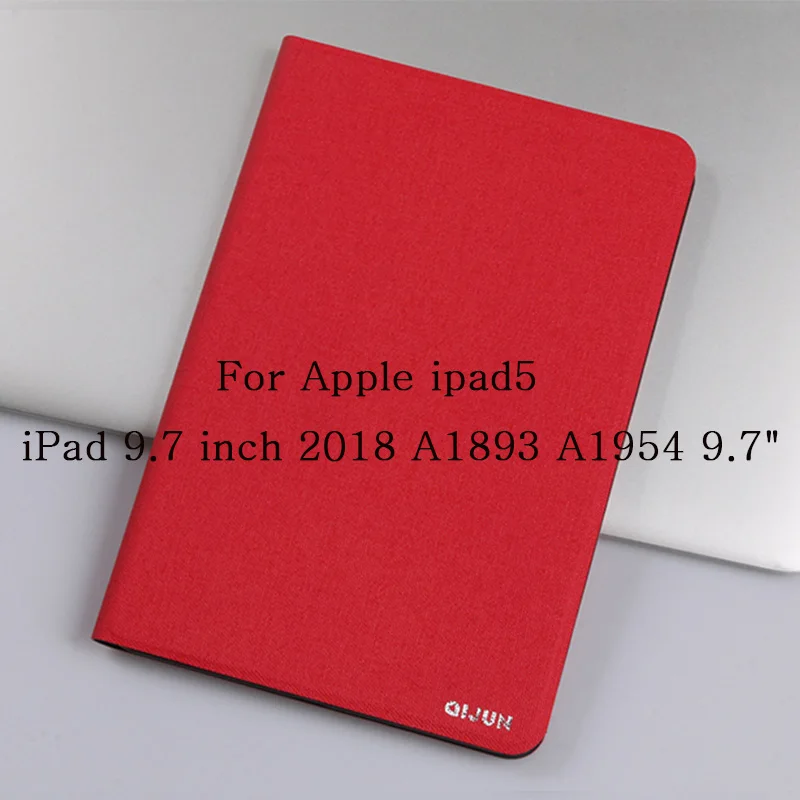 iPad 6 ipad 9.7 2018 Чехол для ipad 5 6 ipad 9,7 Qijun планшетный чехол для ipad 5 ipad 6 A1822 A1823 A1893 A1954 мягкое силиконовое покрытие Стенд кожаный чехол - Цвет: iPad 6 ipad 9.7 2018