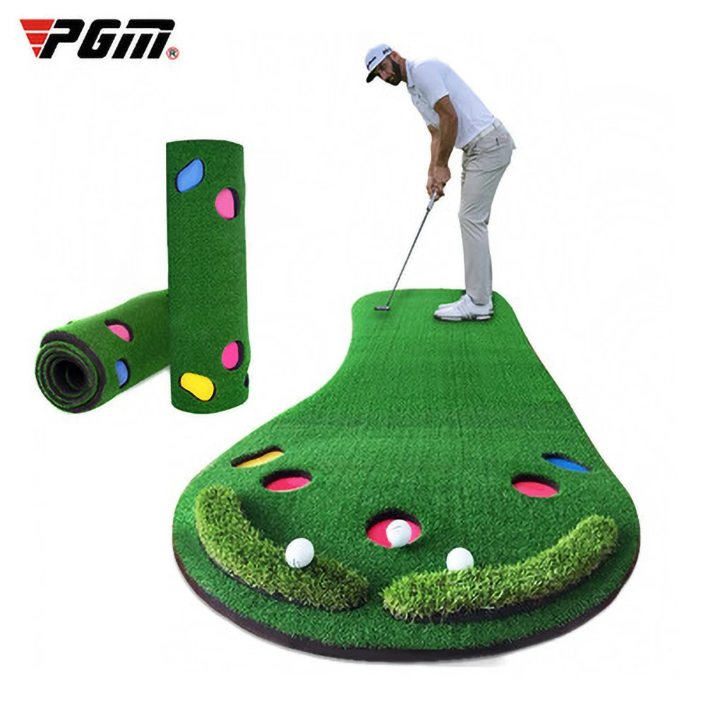 

PGM 300Cm*90Cm Golf Mat Bigfoot Putting Green Indoor Practice Portable Swing Trainer Hitting Pad Golfs Training Aids Office Home