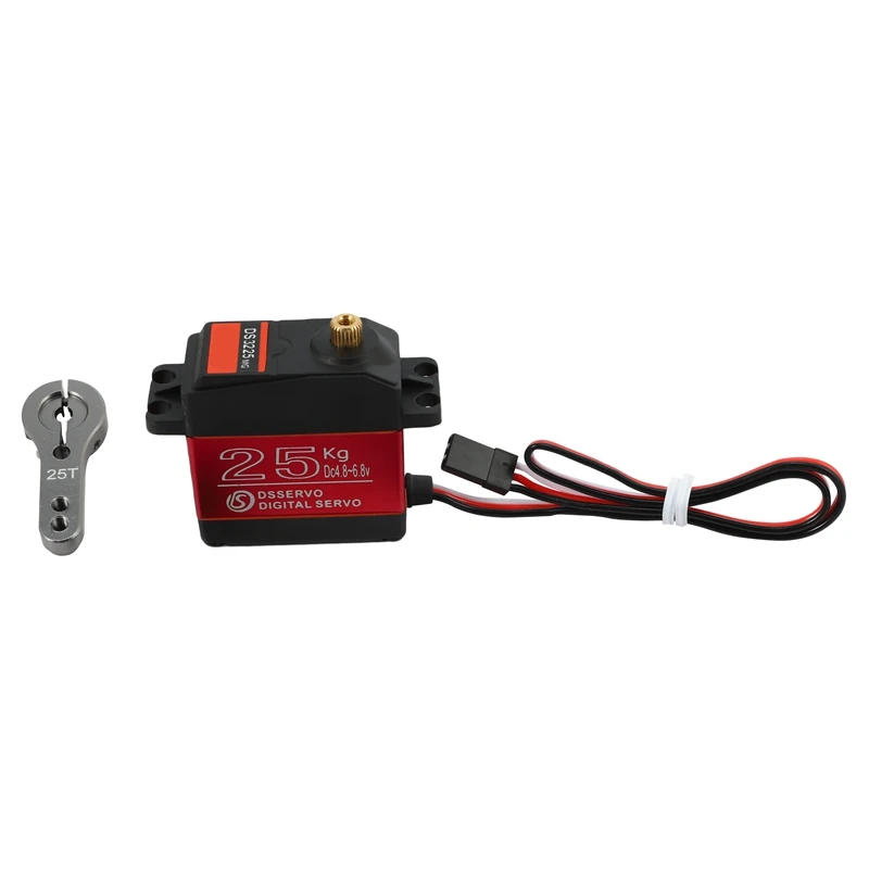

25KG Digital Servo Full Metal Gear High Torque Waterproof for RC Car Crawler Robot Control Angle 270°
