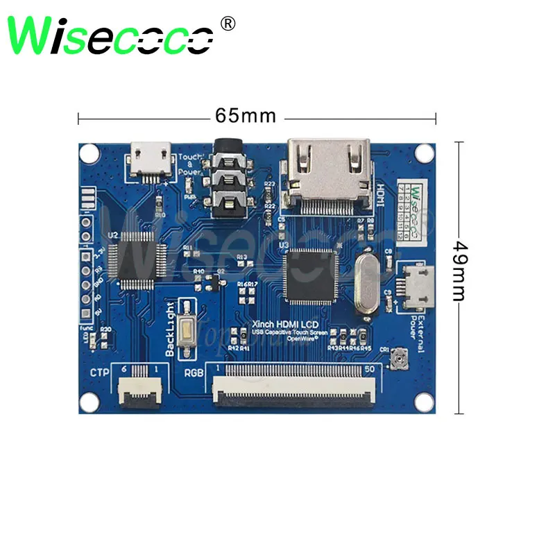 Wisecoco lvds Аудио hdmi интерфейс сенсорный драйвер платы Поддержка 2 к 4 к источник сигнала Поддержка Android Linux системы