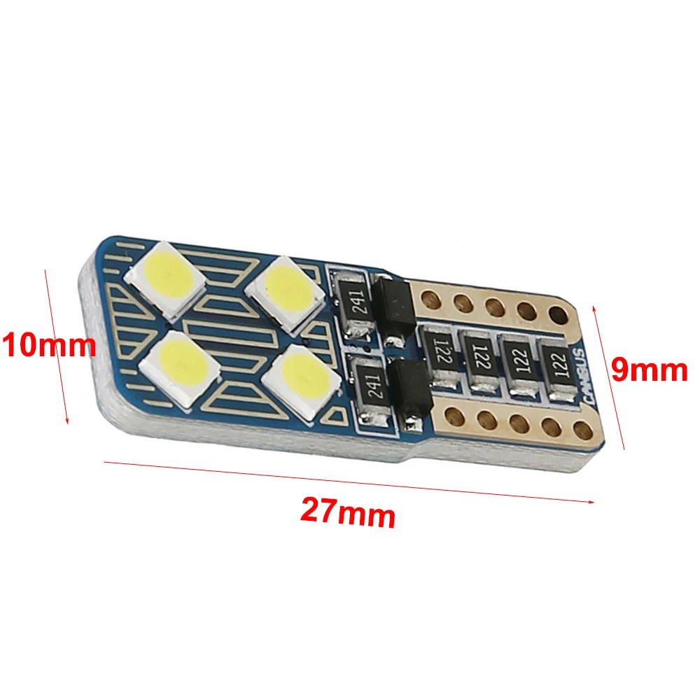 10pcs Super Bright T10 Led W5W LED Bulbs 194 168 Canbus Error Free 3030 Chips Car Dome Lights Door Light Panel Lamp Auto White | Автомобили