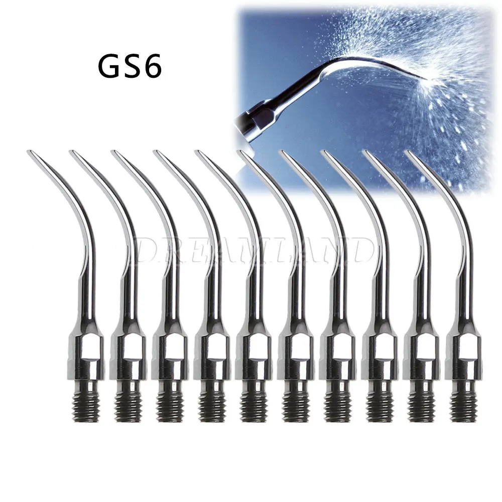 

10 шт. стоматологический ультразвуковой скалер наконечник GS6 совместимый с скалером SIRONA 2L