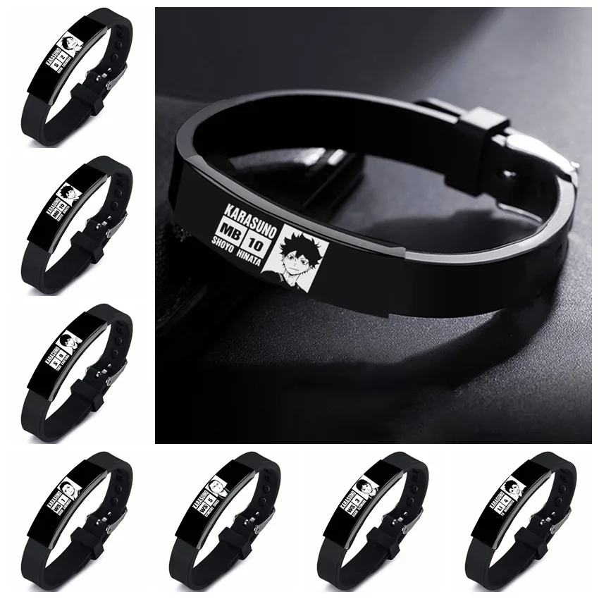 Haikyuu!! Figure Wristband Toys For Children Haikyuu! Hinata Shoyo Kageyama Tobio Metal Bracelet Cosplay Party Accessories Gifts | Игрушки и