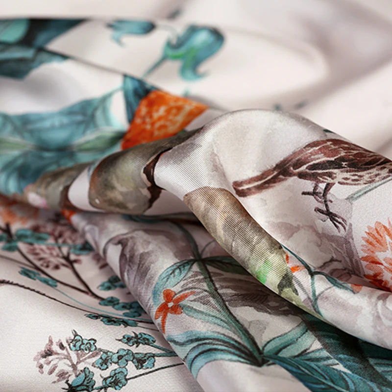 19 Весна Новинка 92% шелк и 8% спандекс стрейч сатин для женщин платье пальто 130 см