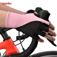 boodun 4 colors summer bike gloves women men half finger cycling gloves with gel pad mtb road bike riding bicycle racing gloves