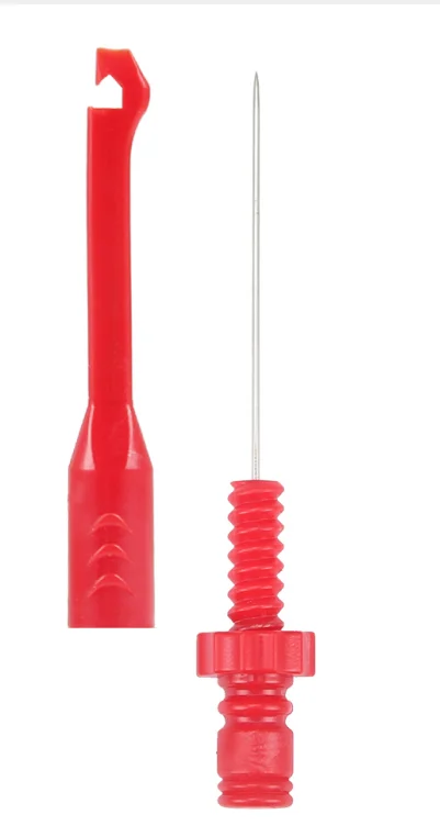 

Новый тестовый зажим для прокалывания с прочным зондом для прокалывания изоляции 4 мм банановое сиденье, автомобильный тестовый зажим с задним зондом