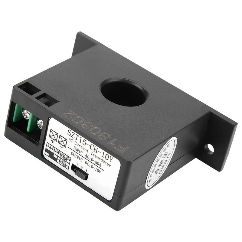 

SZT15-CH-10V AC Current Transmitter Current Mutual Inductor AC 0-50A to DC 0-10V