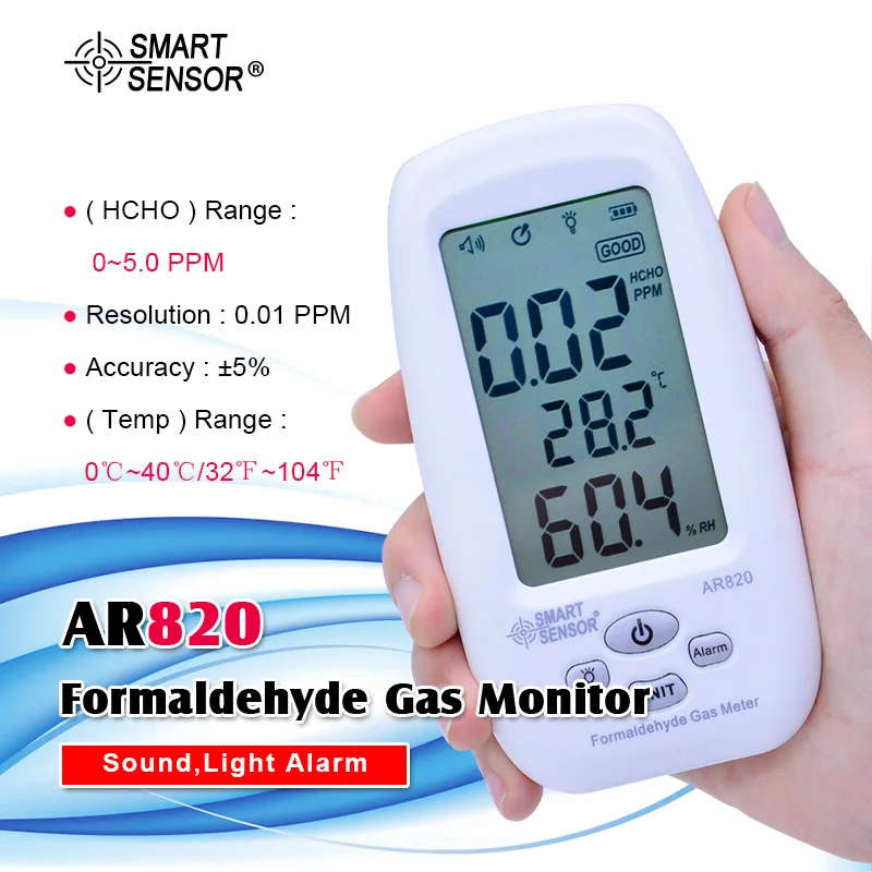 Цифровой детектор газа умный датчик формальдегид 5 ч./мин измеритель загрязнения