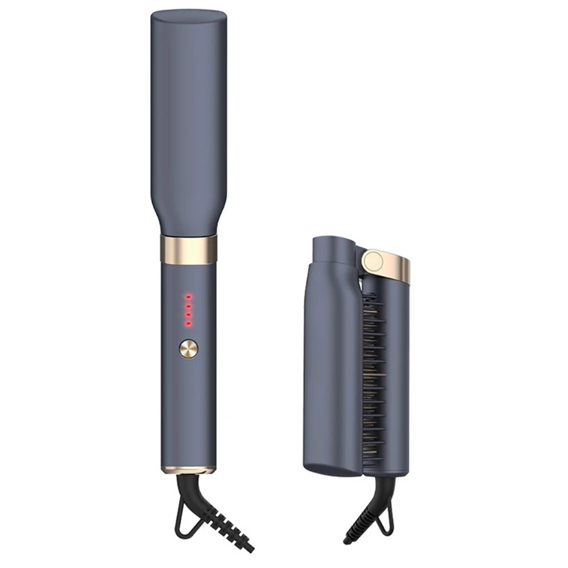 

Hair Straightener Brush Quick Curling Beard Comb Negative Iron Multifunctional Heat Styling Tool