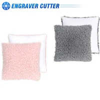 super soft plush long wool faux fur cushion pillow cases pink grey bedroom decor 4040cm