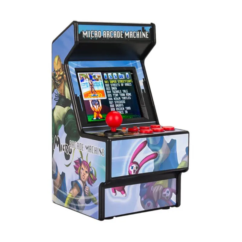 

2.8" Mini Arcade Game Machine Handheld Rechargeable Retro 16-bit 156 Classic Games Console for Children 27RA