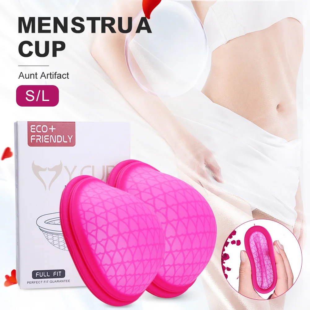 

Menstrual Cup Reusable Period Cups Soft Silicone Leak-Proof Period Cups Wear for 12 Hours Menstrual Disk Tampon/ Pad Alternative