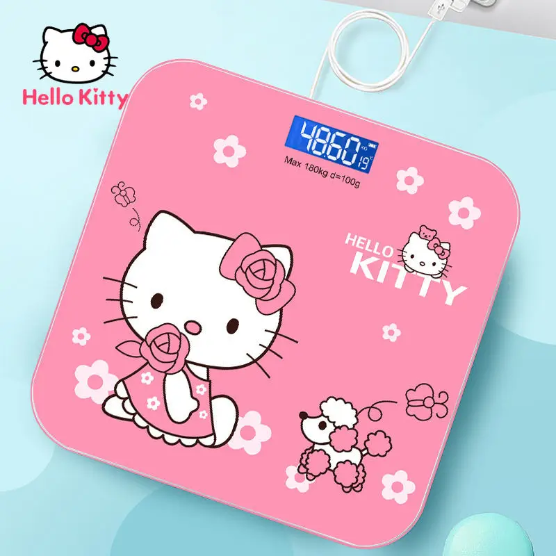 

Hello Kitty household precision electronic scale weight scale adult healthy weight loss weighing body scale charging