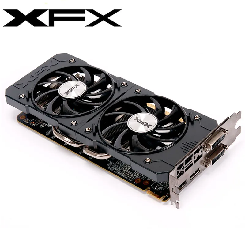 Видеокарта XFX R9 370 2 Гб 256 бит GDDR5 для видеокарт AMD серии 300 RX560 470 570 460 580 480 б/у |