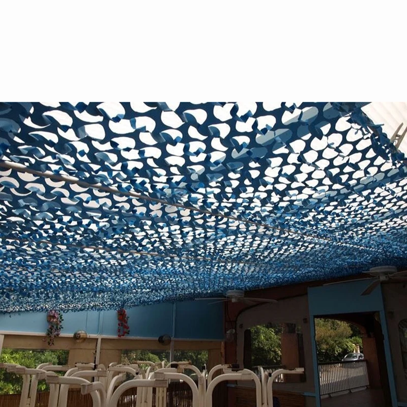 Голубой океан камуфляжная сетка тень сад павильон скрытый забор затенение