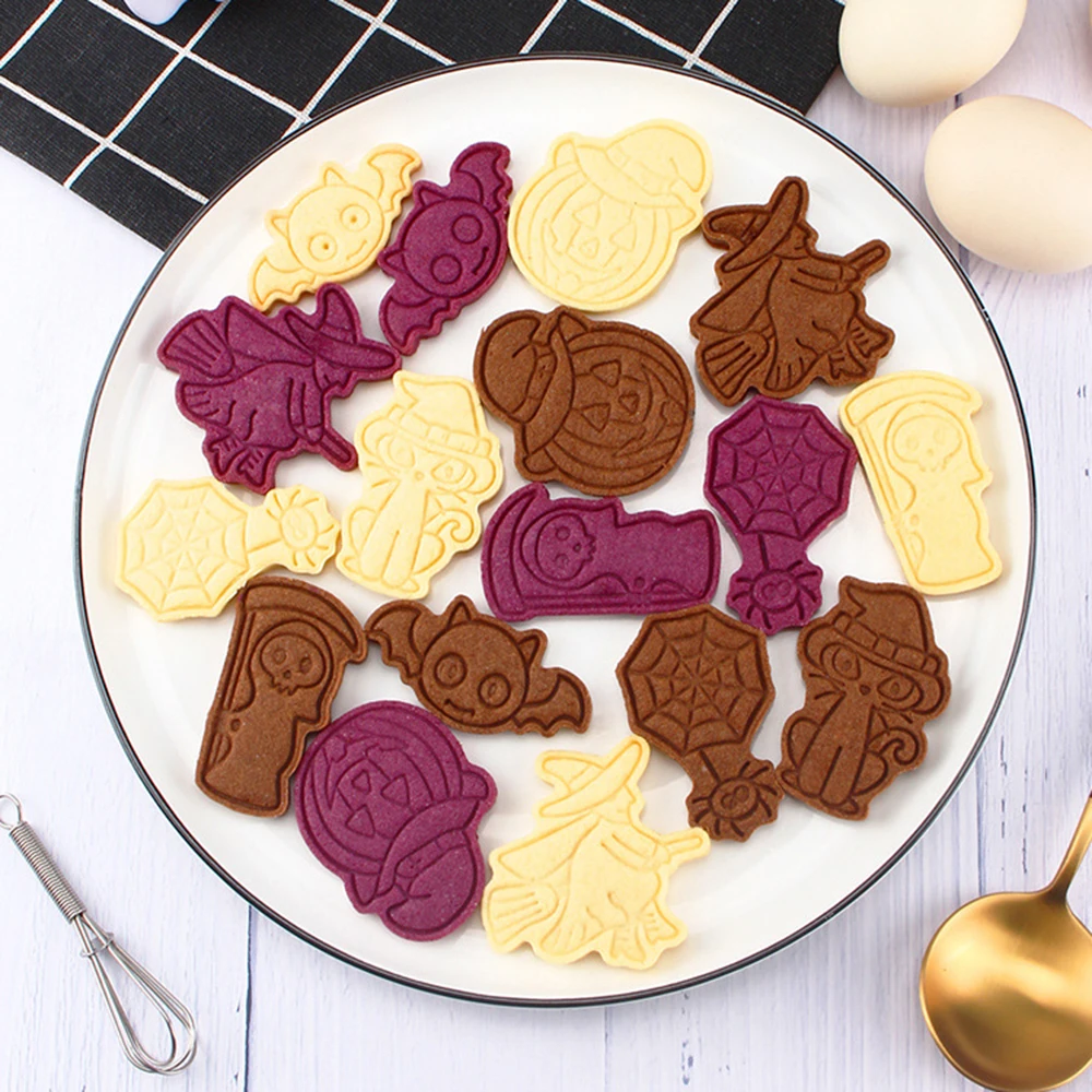 2020 Хэллоуин печенье плесень 3D мультфильм D глазурь помадка печенья пластиковые