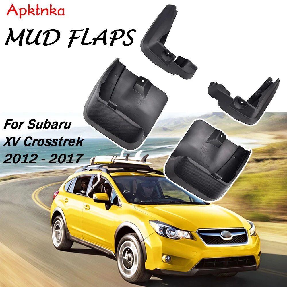 

Apktnka Front Rear Mud Flaps For Subaru XV Crosstrek 2013 - 2017 Mudflaps Splash Guards Flap Mudguards Fender 2014 2015 2016