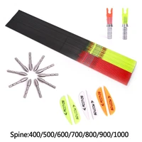 hottest 31 inch spine 4005006007008009001000 pure carbon arrow shaft id 4 2mm arrow tube fluorescent yellow for arrow diy
