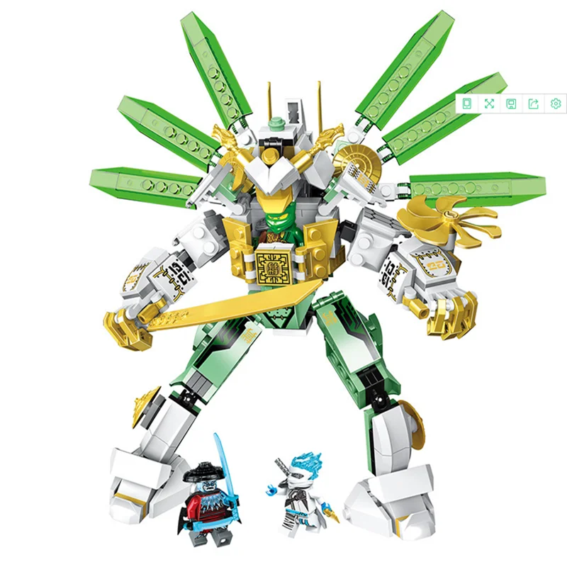 Новые Строительные блоки Ninjagoed Lloyd's Titan Mech Spinjitzu DIY Развивающие 70676 ниндзя