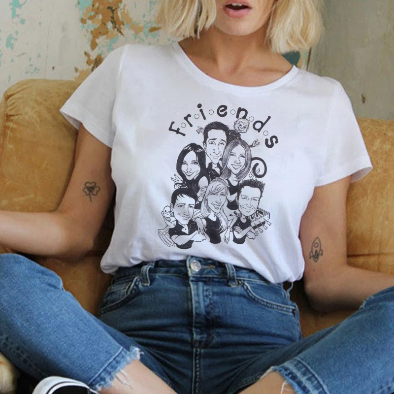 Женская Винтажная футболка в стиле 90 х с рисунком|Футболки| |