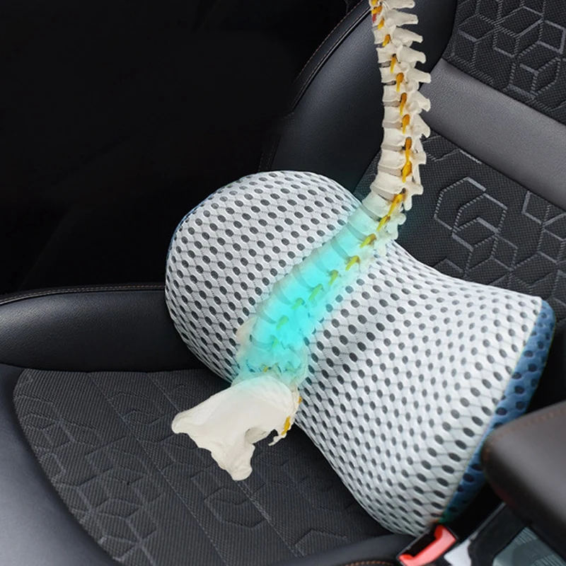 

Подушка из пены с эффектом памяти на заднюю часть автомобиля, офисное кресло, поясничная поддержка спины, подушка для облегчения боли в нижней части спины