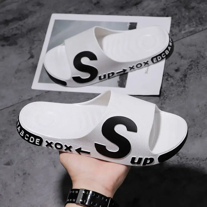Men's Summer Home Indoor Couples Wear Thick Soled Home Antiskid Men's Sandals Women's Sandals Slides Men