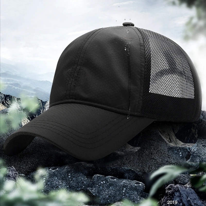 

Summer Breathable Stretch Hats Solid Color Baseball cap Outdoor Sports Golf Caps for Women Men Hip Hop