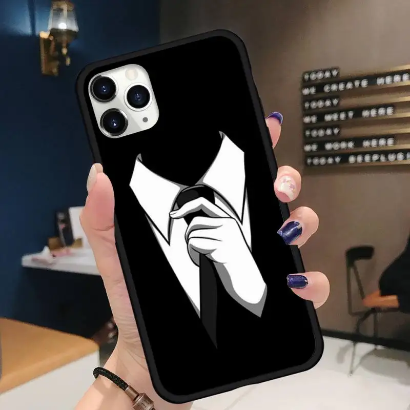 

Suit male lion shirt Phone Case for iPhone 11 12 pro XS MAX 8 7 6 6S Plus X 5S SE 2020 XR Soft silicone Shell Cover