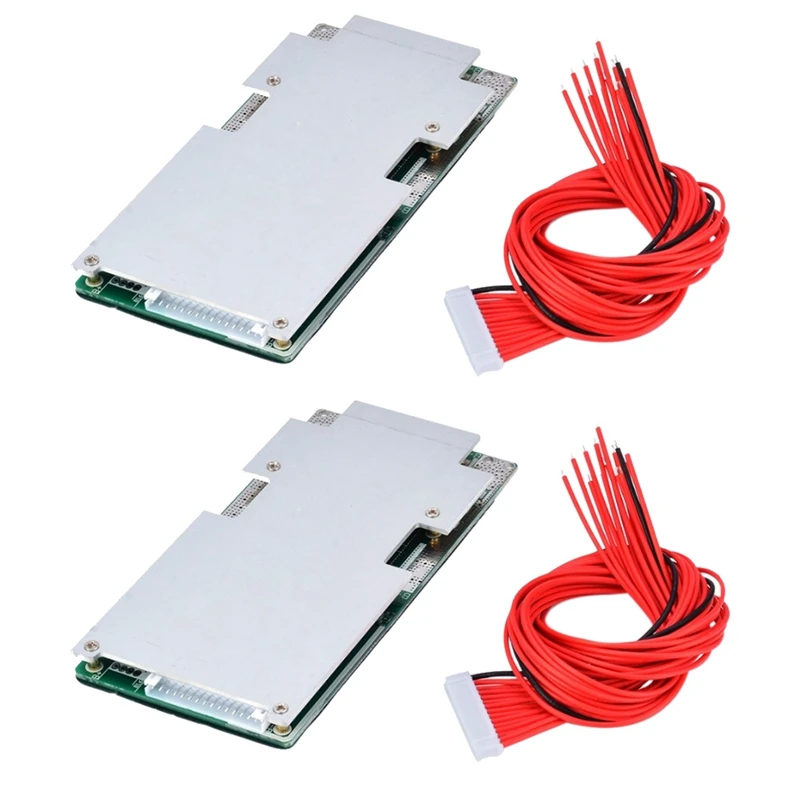 2 шт 14S 45A 52V литий ионный аккумулятор для Батарея плата защиты Bms Pcb с балансом е