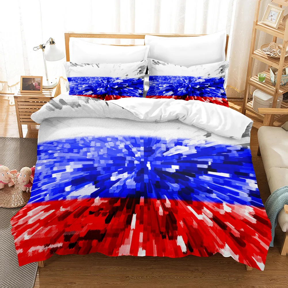 

Nwe Russia Flag Insignia Bedding Set Single Twin Full Queen King Size гербом РФ Bed Set Aldult Kid Bedroom Duvetcover Sets 001