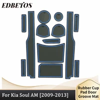 gate slot pad interior door pad for kia soul am mk1 accessoires 2009 2010 2011 2012 2013 non dlip mats black mats interior parts