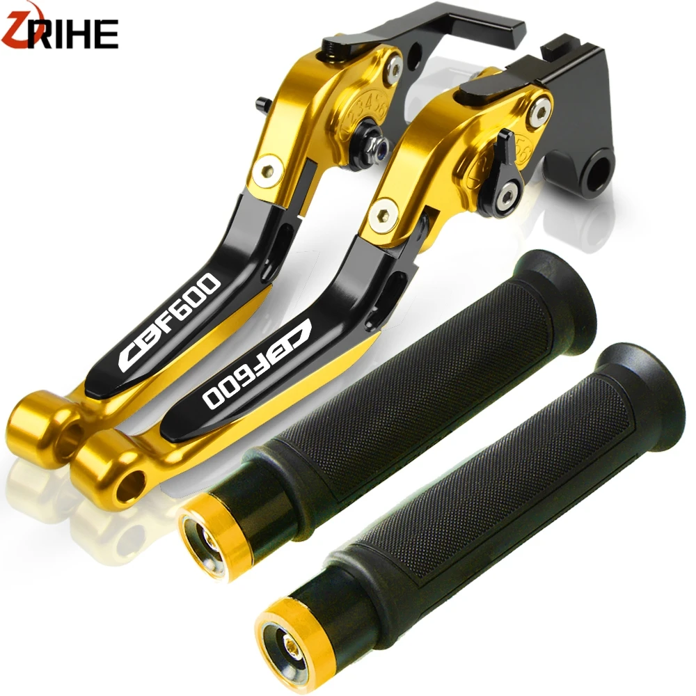 Motorcycle CNC Adjustable Extendable Brake Clutch Levers Handlebar End Grips Moto Accessories For Honda CBF600 CBF 600 2010-2013 |