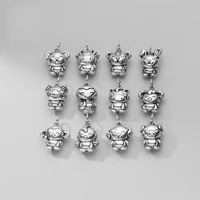 lo paulina 12 chinese zodiacs 925 sterling silver beads charms fit diy jewelries gift bracelets findings