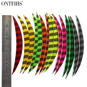 50 шт.лот ONTFIHS стрельба из лука Fletches 5 дюймов перья Fletching стрела перо 5 ''-банан