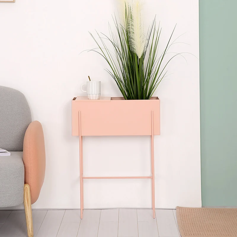 

Nordic wrought iron flower table indoor living room simple creative succulent green dill household multilayer floor-standing flo