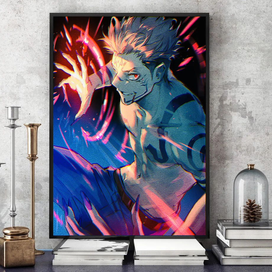 Waliicorners decor Jujutsu Kaisen wall art pictures home decoration Yuji Itadori Painting Sukuna anime canvas 9 Hb32d87b3b6c541d993a62a6c7bc9ec1eL