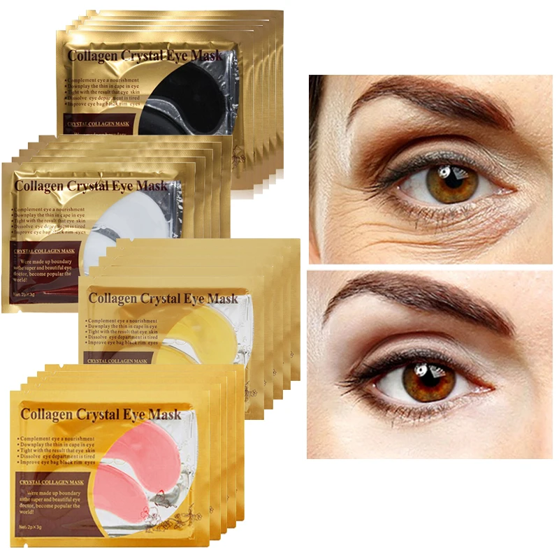 Увлажняющая маска для глаз патчи лица против морщин Кристальный коллагеновый