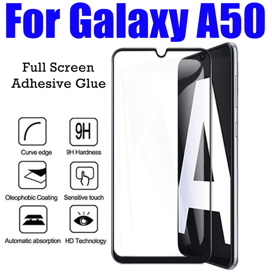 Закаленное стекло для samsung galaxy A50 Защитная защита экрана закаленное gaxaly a 50