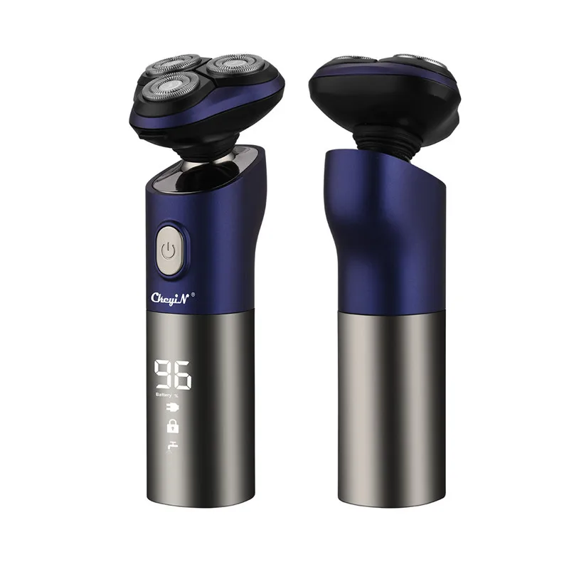 

LED Display Electric Shaver Men Waterproof Beard Trimmer Quick Charge Low Noise Razor 3D Floating Blade Beard Clipper Dry Wet 44
