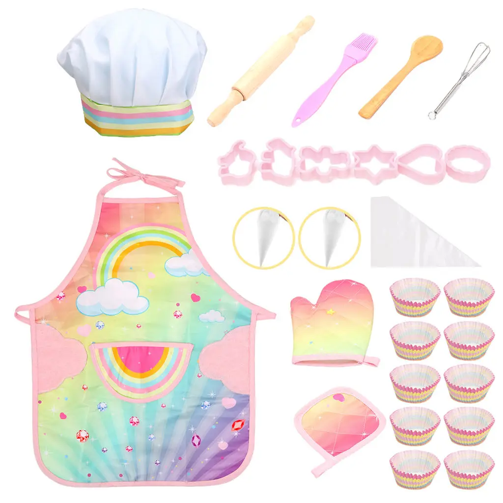 

1 Set Cooking Toys Pretend Toys Aprons Play House Toy Learning for Kids