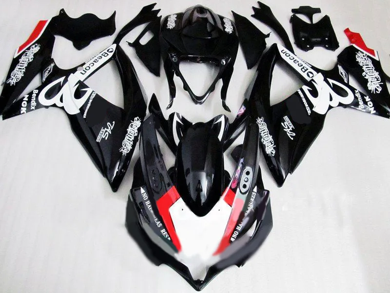 Набор обтекателей мотоцикла для GSXR600 750 K8 08 09 GSXR 600 GSXR750 2008 2009 ABS белый матовый