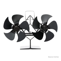 new mini heat powered stove fan small 8 blade fan eco friendly quiet fan home efficient heat distribution