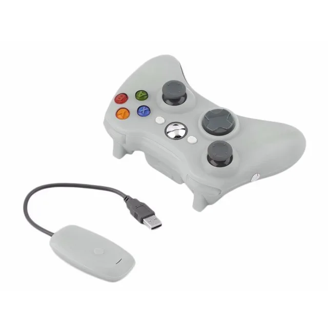 Серый Беспроводной/проводной контроллер для Xbox 360 геймпад джойстик для X box 360 Jogos пульта Win7/8/10 шт. игровой джойстик - Цвет: Серый