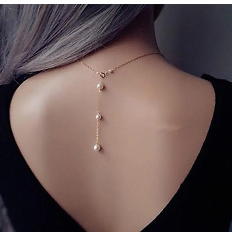 Ожерелья с подвеской из искусственного жемчуга для женщин цепочка ключицы