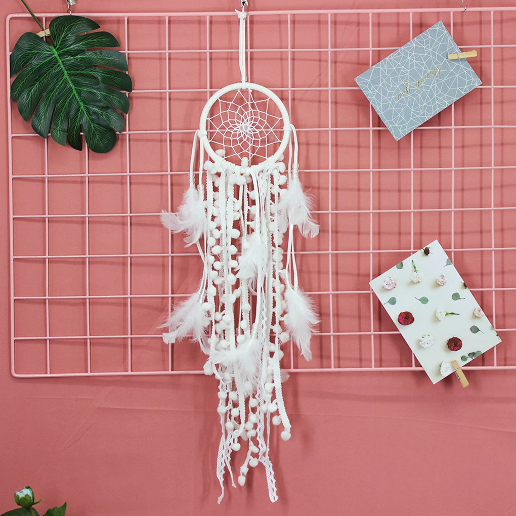 Ловец снов в форме пера звезды Луны полукруга ветряные колокольчики украшение