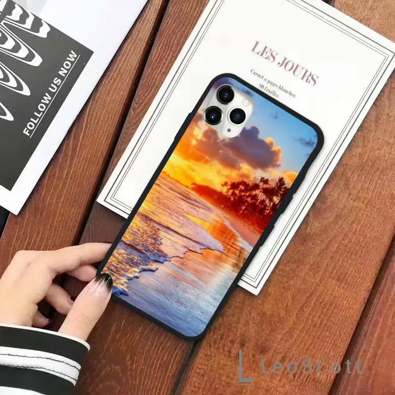 

Sunset view of Bali Phone Case for iPhone 11 12 mini pro XS MAX 8 7 6 6S Plus X 5S SE 2020 XR