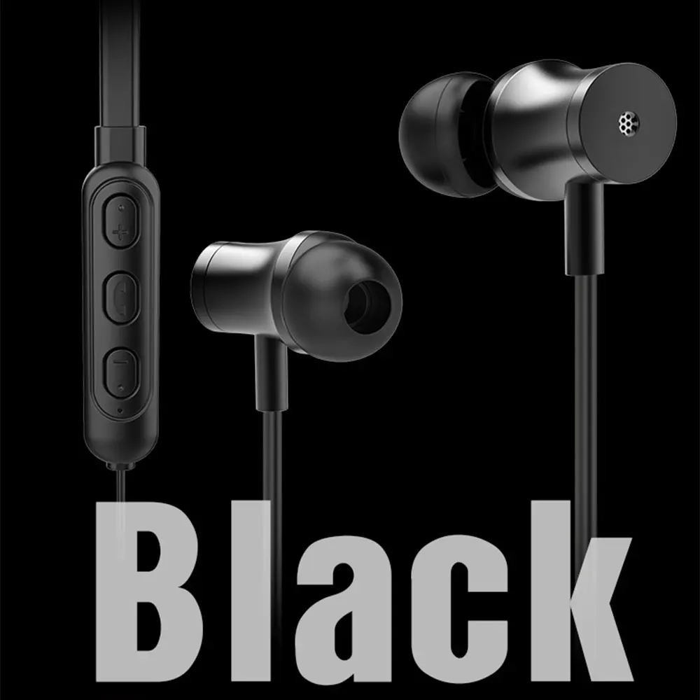 Спортивные Беспроводные Bluetooth 5,0 наушники гарнитура наушники с микрофоном IPX5 водонепроницаемые магнитные наушники шейным ремешком для iPhone Xiaomi