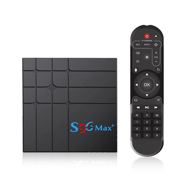 S96 MAX Plus Android 10 0 ТВ приставка 4 Гб ОЗУ 32 64 Смарт медиаплеер RK3318 2 4G 5G WiFi Bluetooth